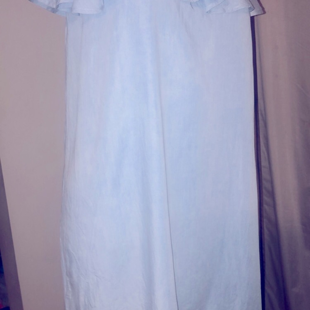 Charlie Paige off the shoulder tencel dress